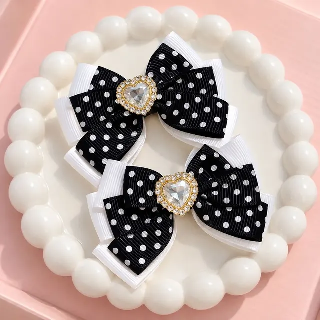 Classic Polka Luxe Bow Pair